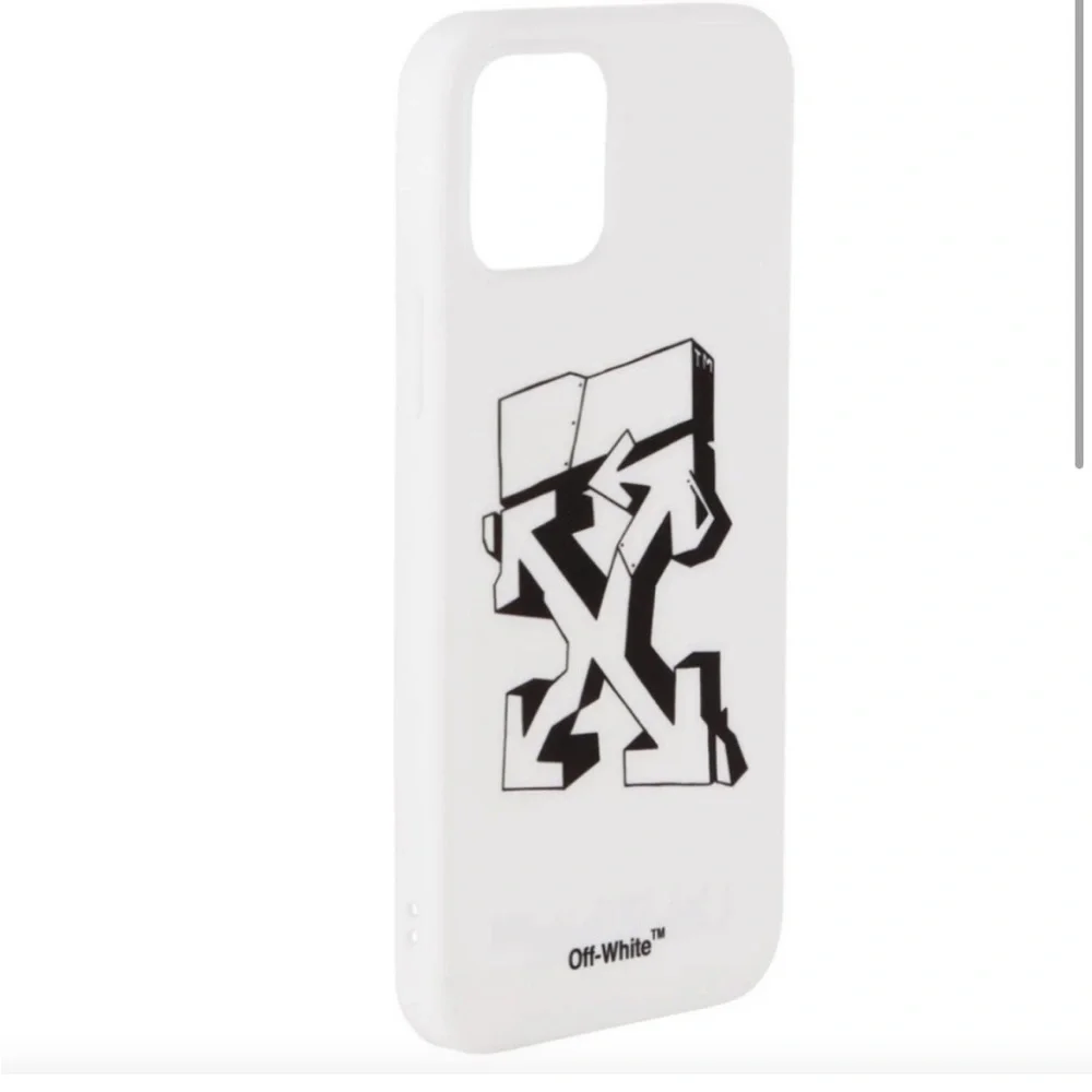 Off White Designer IPhone Case For 12 Pro Black And White Arrow Logo New In Box